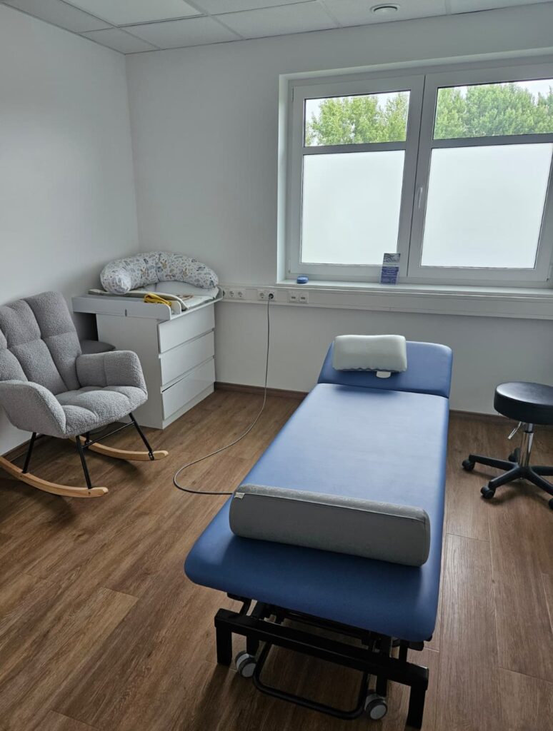 Behandlungsraum für Baby- und Kinderosteopathie in Kaltenkirchen